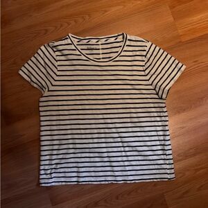 J. Crew Striped Girlfriend Tee